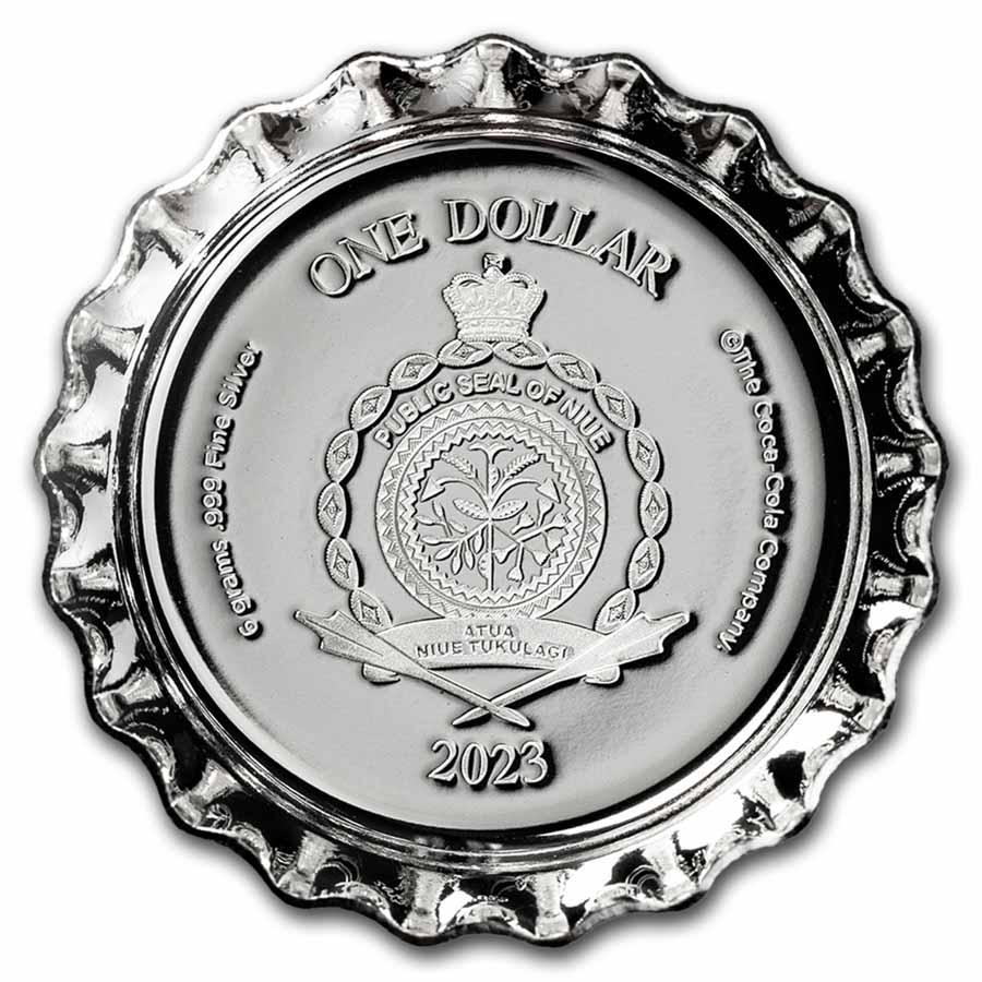 Coca-Cola® 6 gram Ag Polar Bear Bottle Cap PR-70 PCGS (FDI